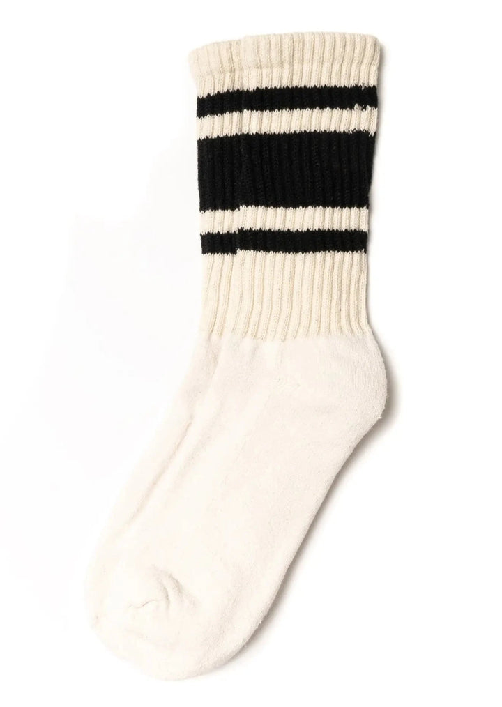 Mono Stripe Socks - Black