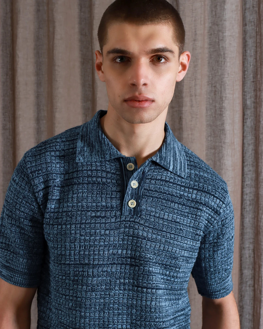 Renard S/S Polo - Navy Iris / Allure Blue