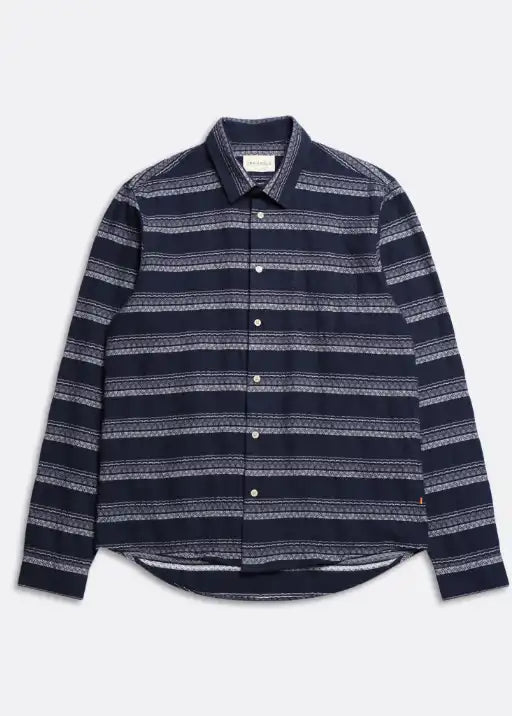 Classic Shirt Stripe - Navy Iris