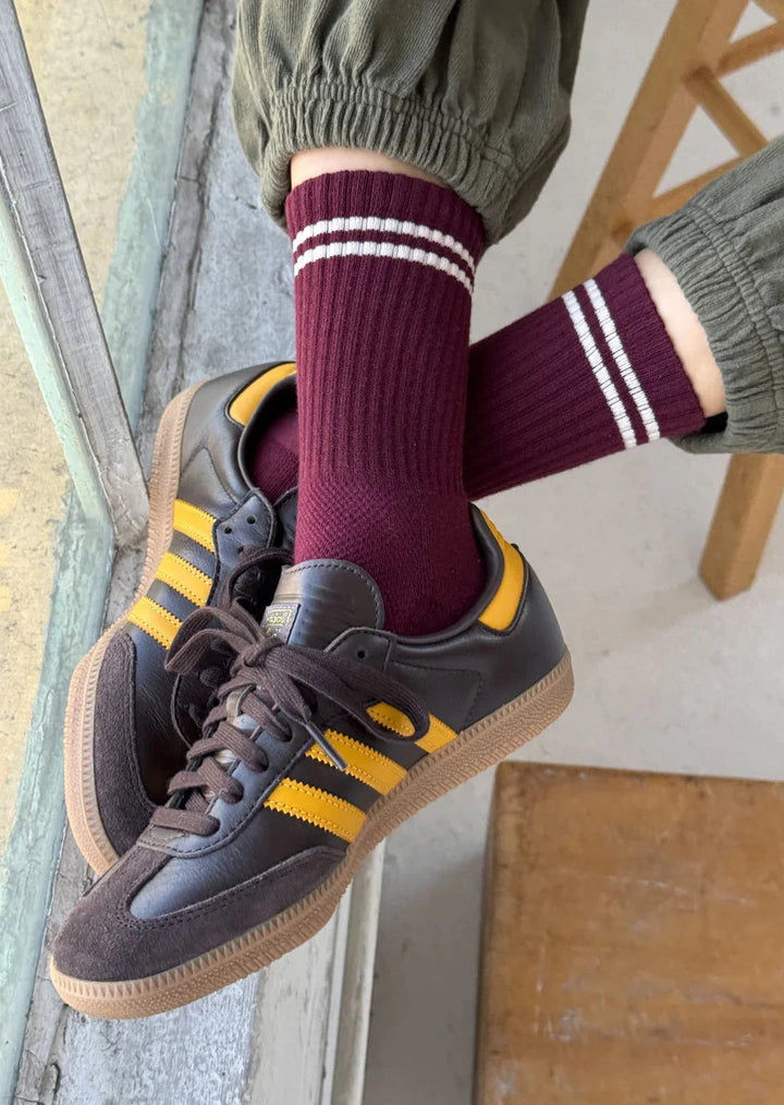 Boyfriend Socks - Maroon