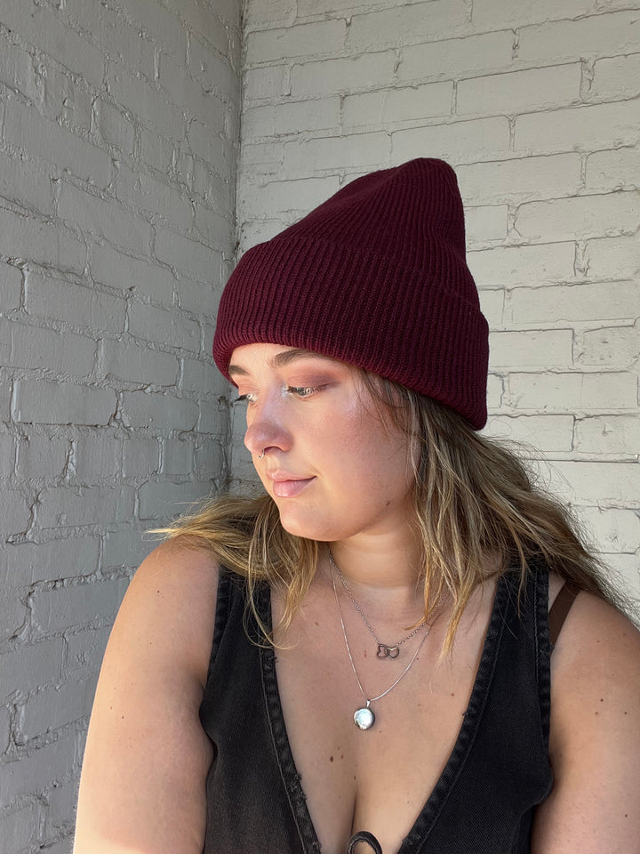 Beechfield Cuffed Beanie - Burgundy