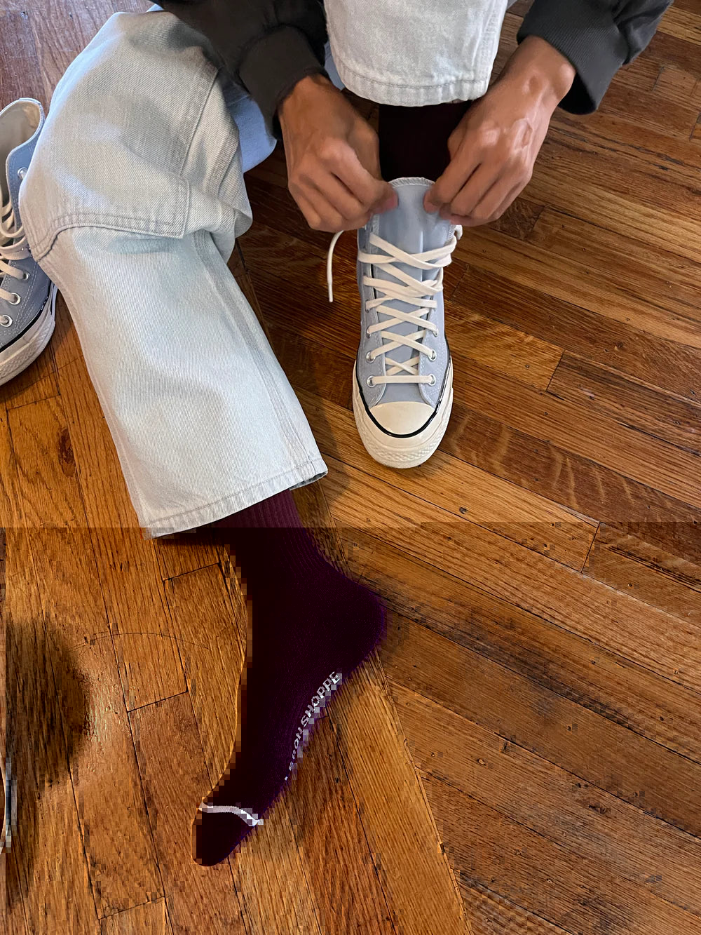 Boyfriend Socks - Maroon