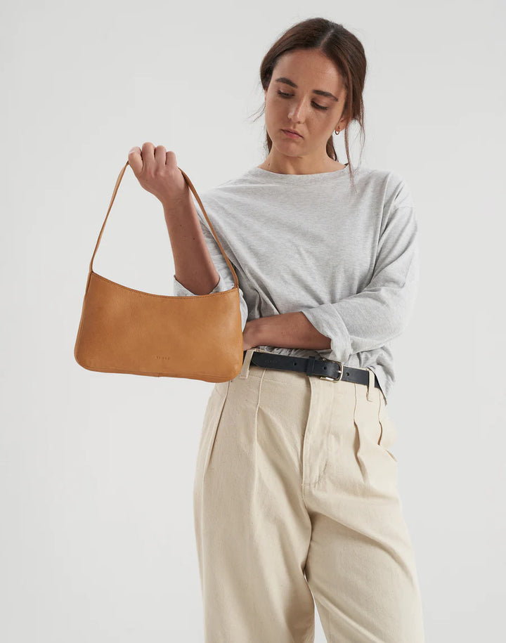 Pat Shoulder Bag - Saddle