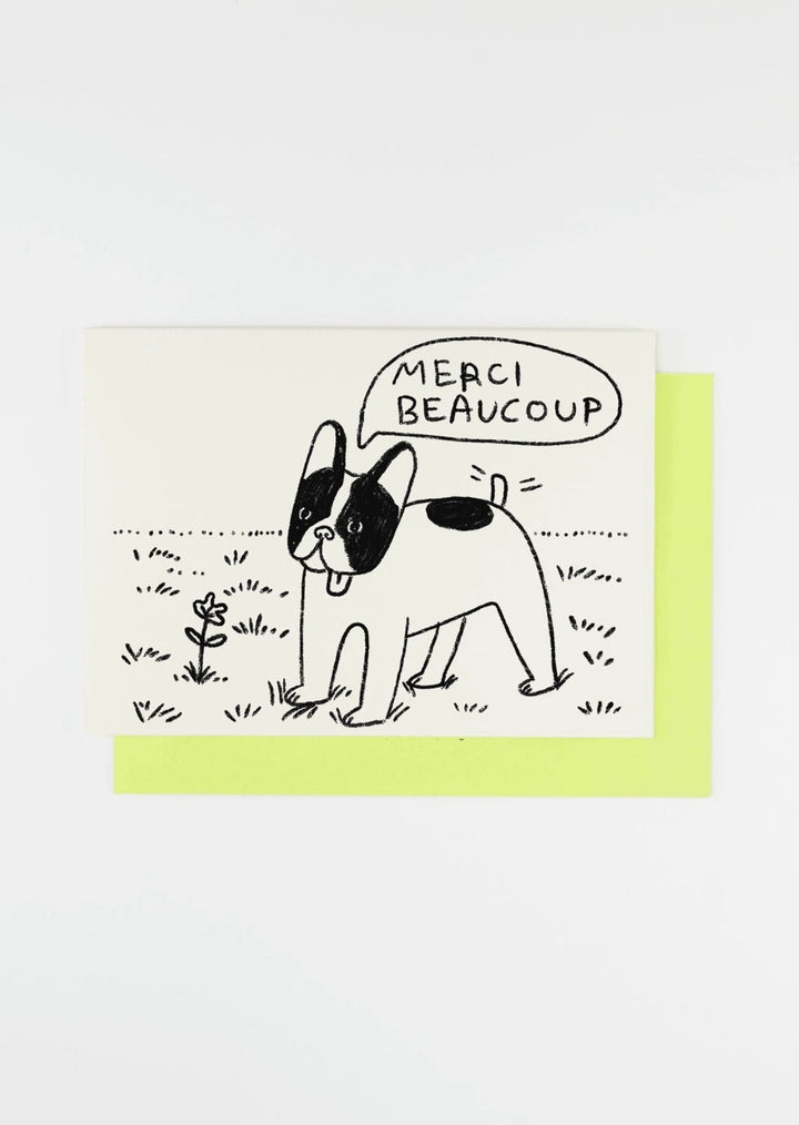 Puppy Merci Beaucoup Card