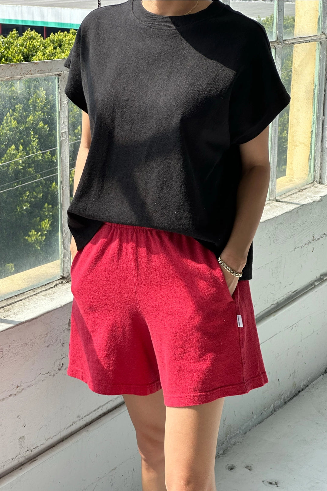 Flared Basketball Shorts - Crayon Red