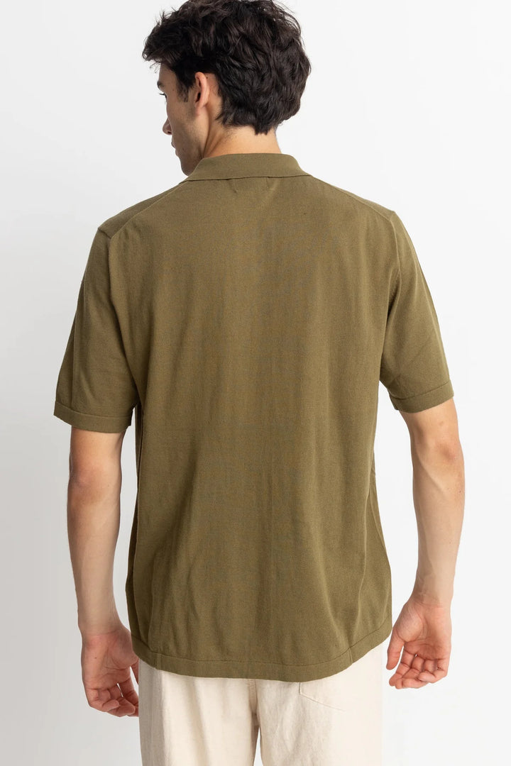 Knit Polo - Olive