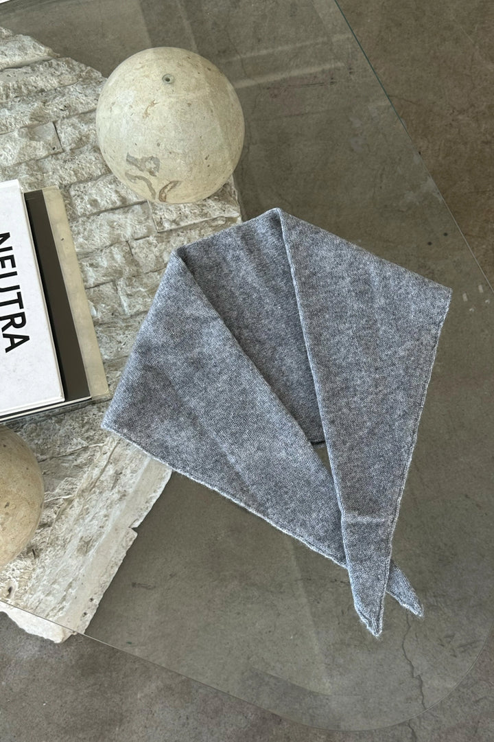 Cashmere Bandana - Heather Grey