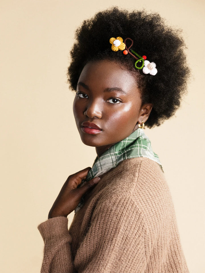 Dapper Daisy Hair Pin - White