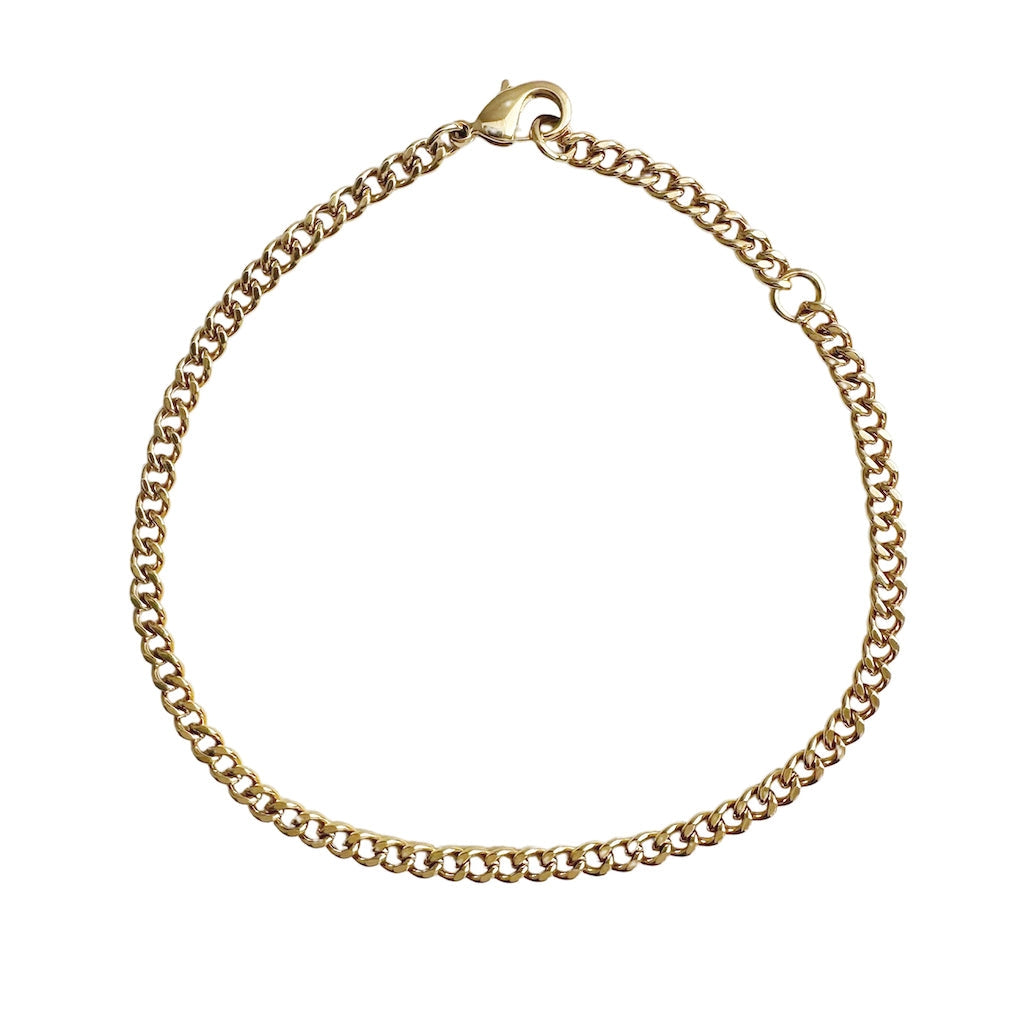 Elena Cuban Chain Bracelet - Gold