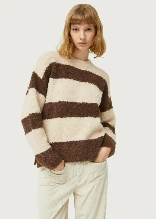 Brown Striped Sweater