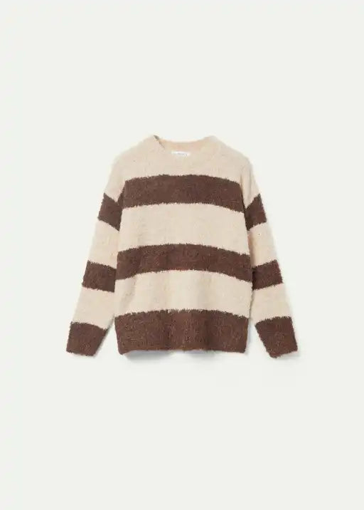 Brown Striped Sweater