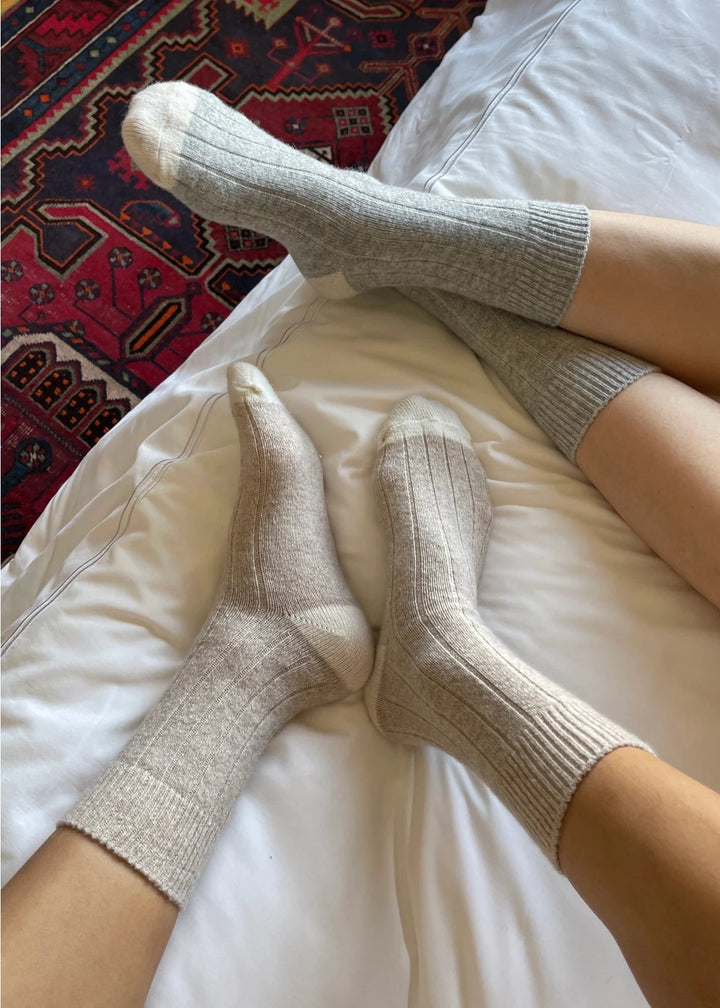 Classic Cashmere Socks - Fawn