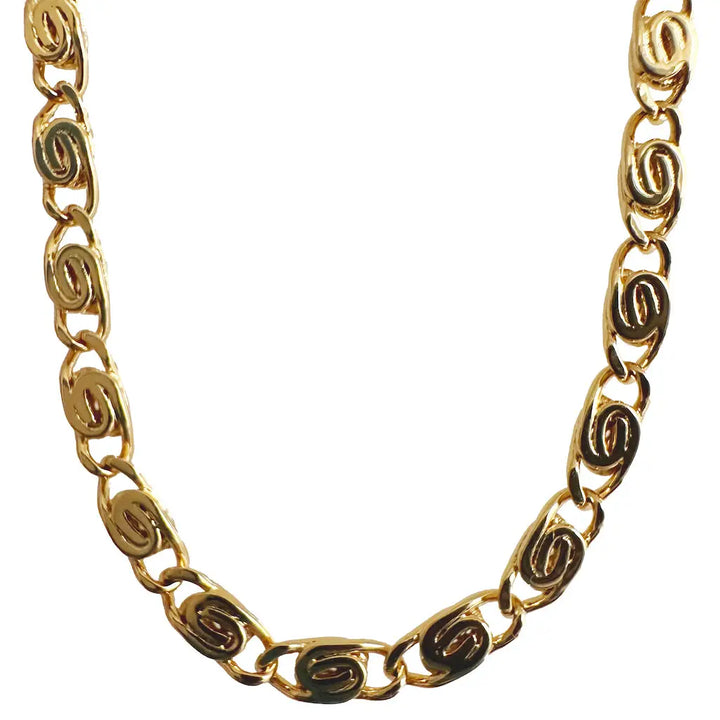 Snail Chain Necklace - Gold