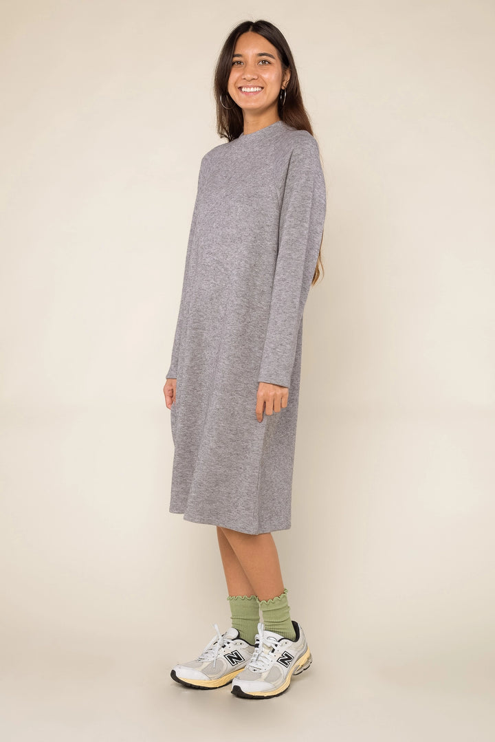 Brie Sweater Dress - Heather Grey