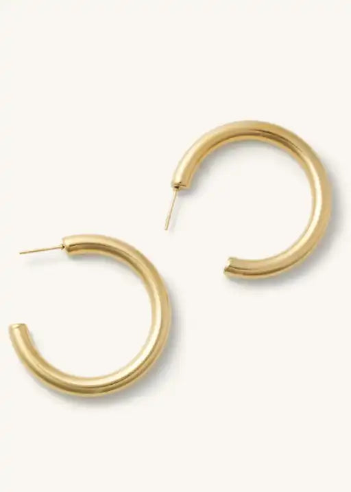 Medium Rome Hoop - Gold