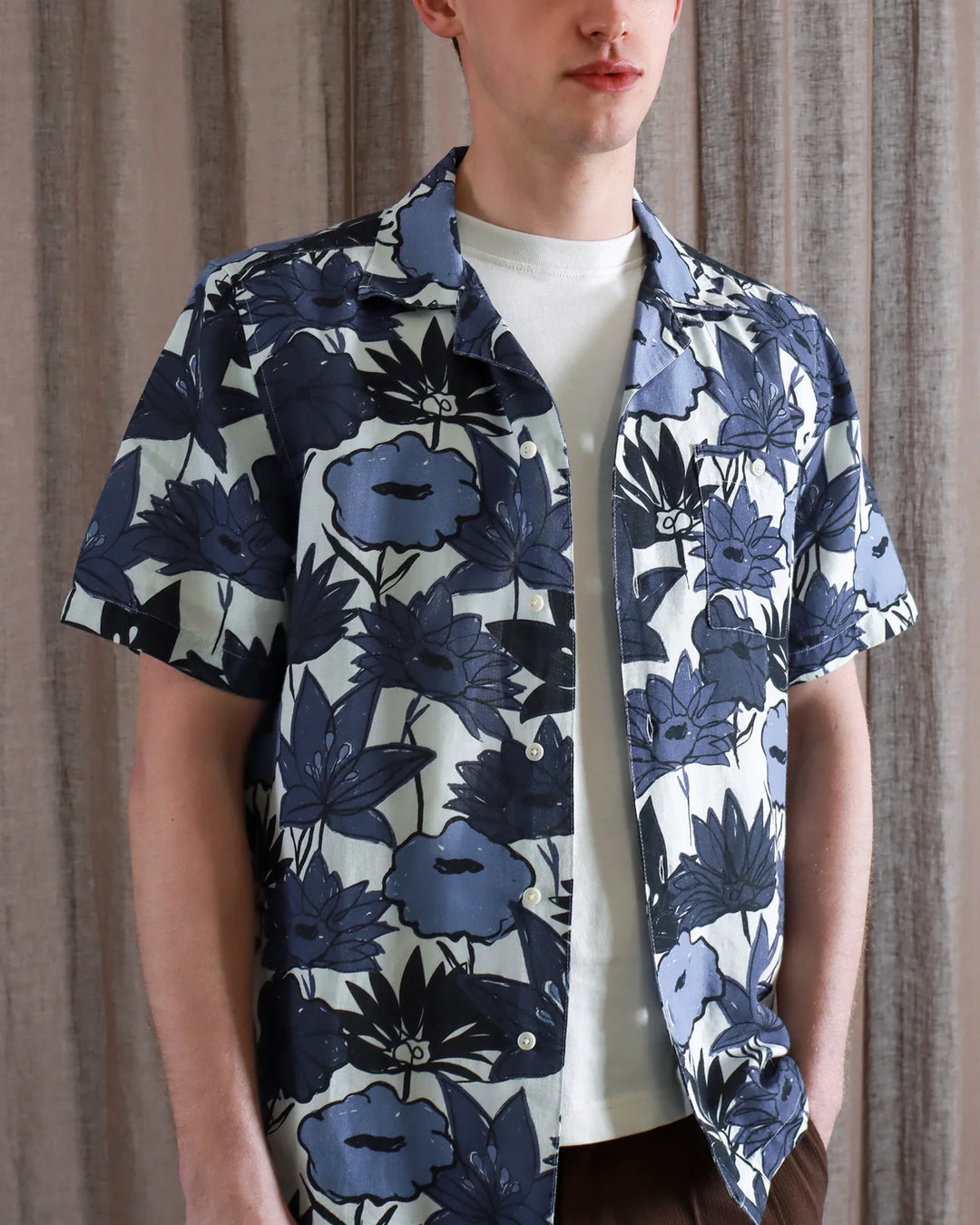 Selleck S/S Shirt - Navy Iris