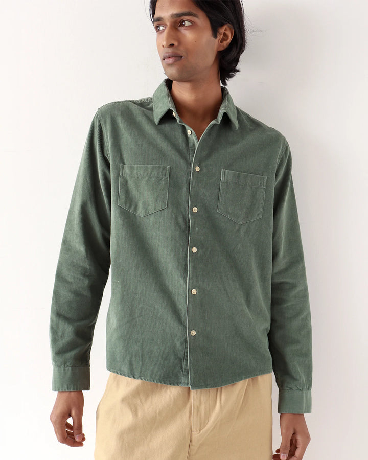 Classic Shirt Corduroy - Forest Green