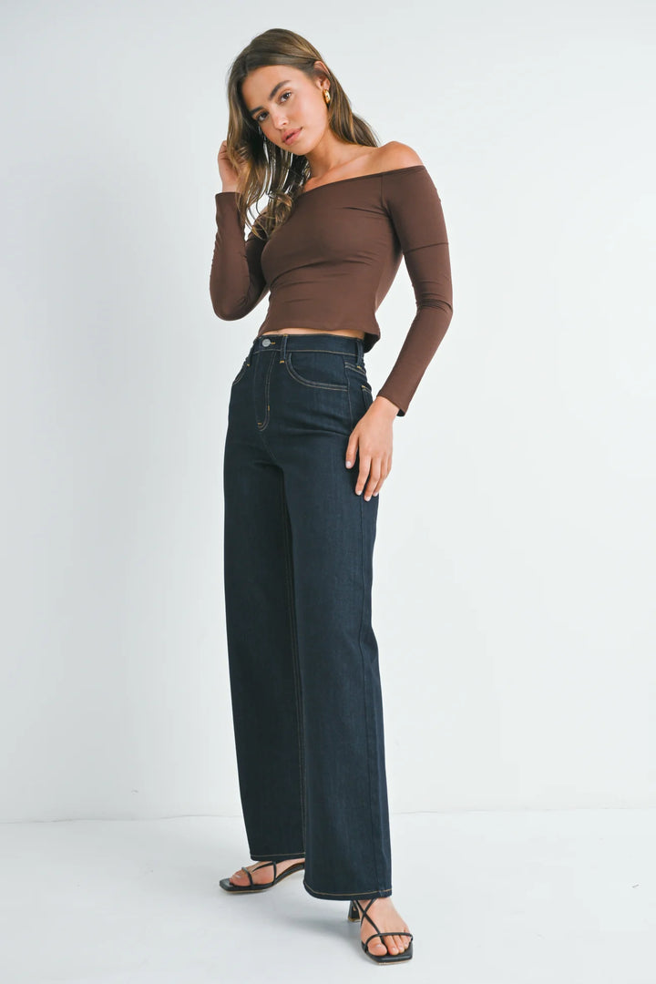 Relaxed Wide Leg Jeans - Sup