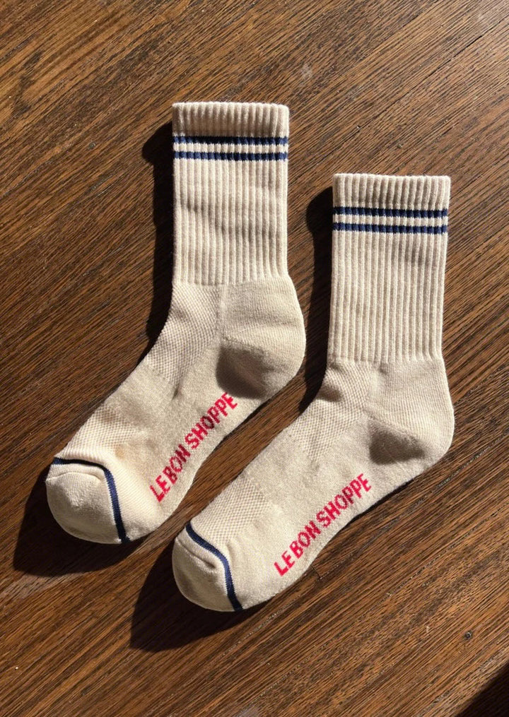 Boyfriend Socks - Cashew