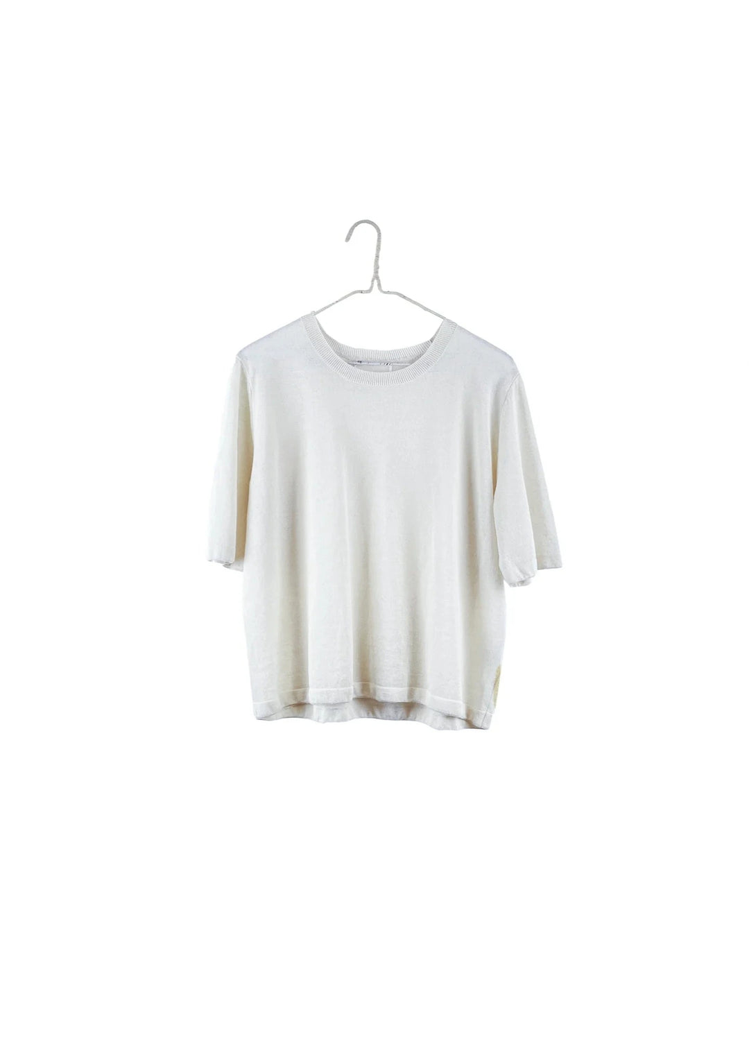 Light Weight S/S Sweater - Salt