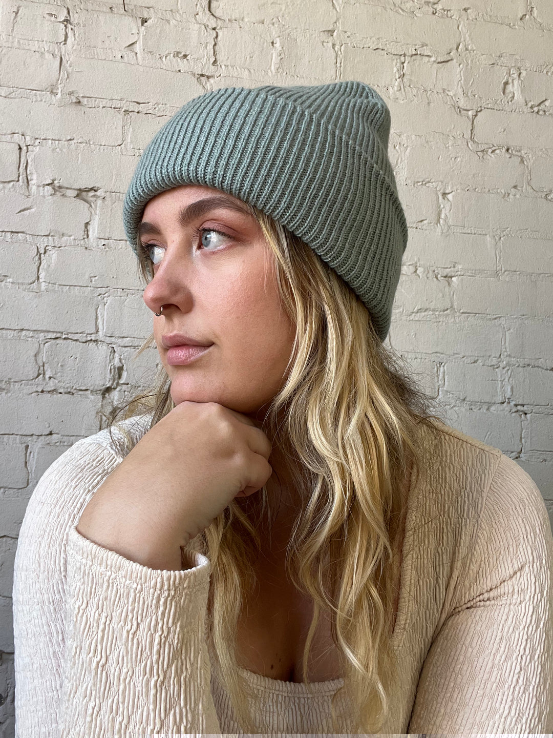 Beechfield Cuffed Beanie - Dusty Green