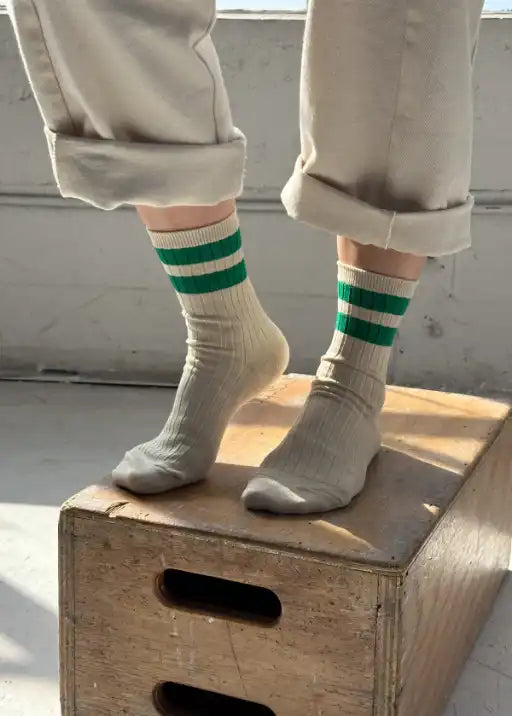 Her Varsity Socks - Green