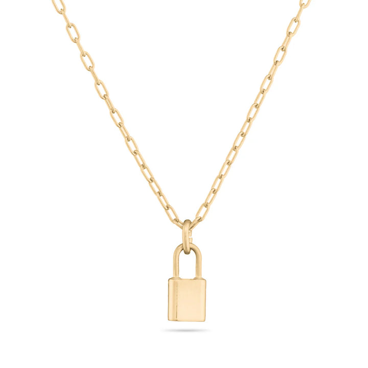 Lock Necklace - Gold