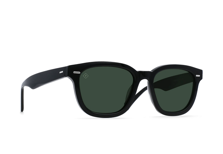 Myles Sunglasses - Recycled Black/ Green Polarized