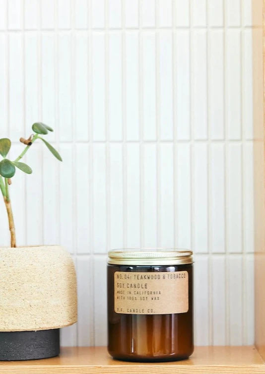 Standard Soy Candle - Teakwood + Tobacco