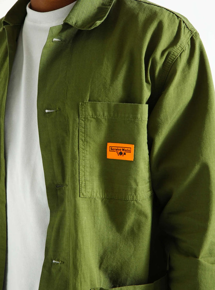 Ripstop Coverall Jacket - Pesto