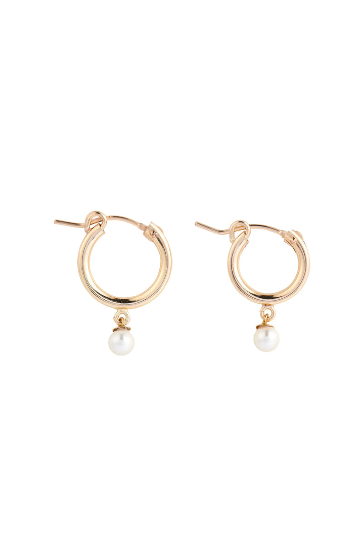 Willow Pearl Earrings - Gold