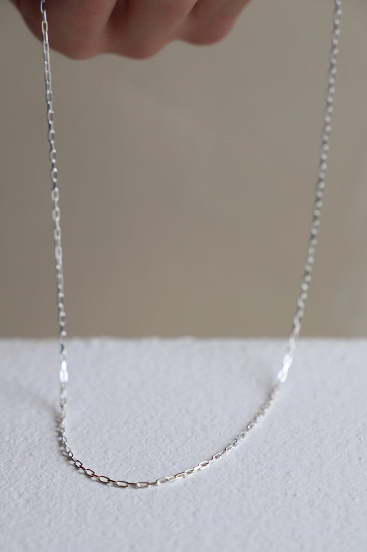 Miniature Paperclip Chain - Silver