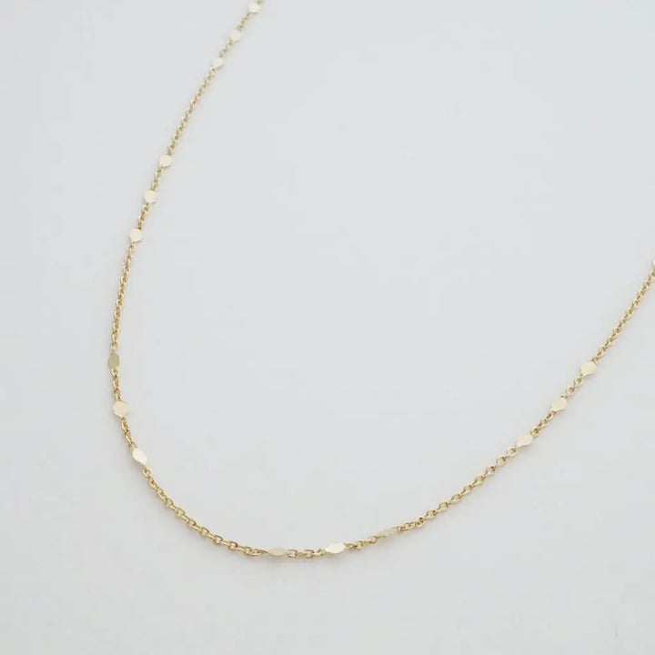 Morse Code Necklace - Gold