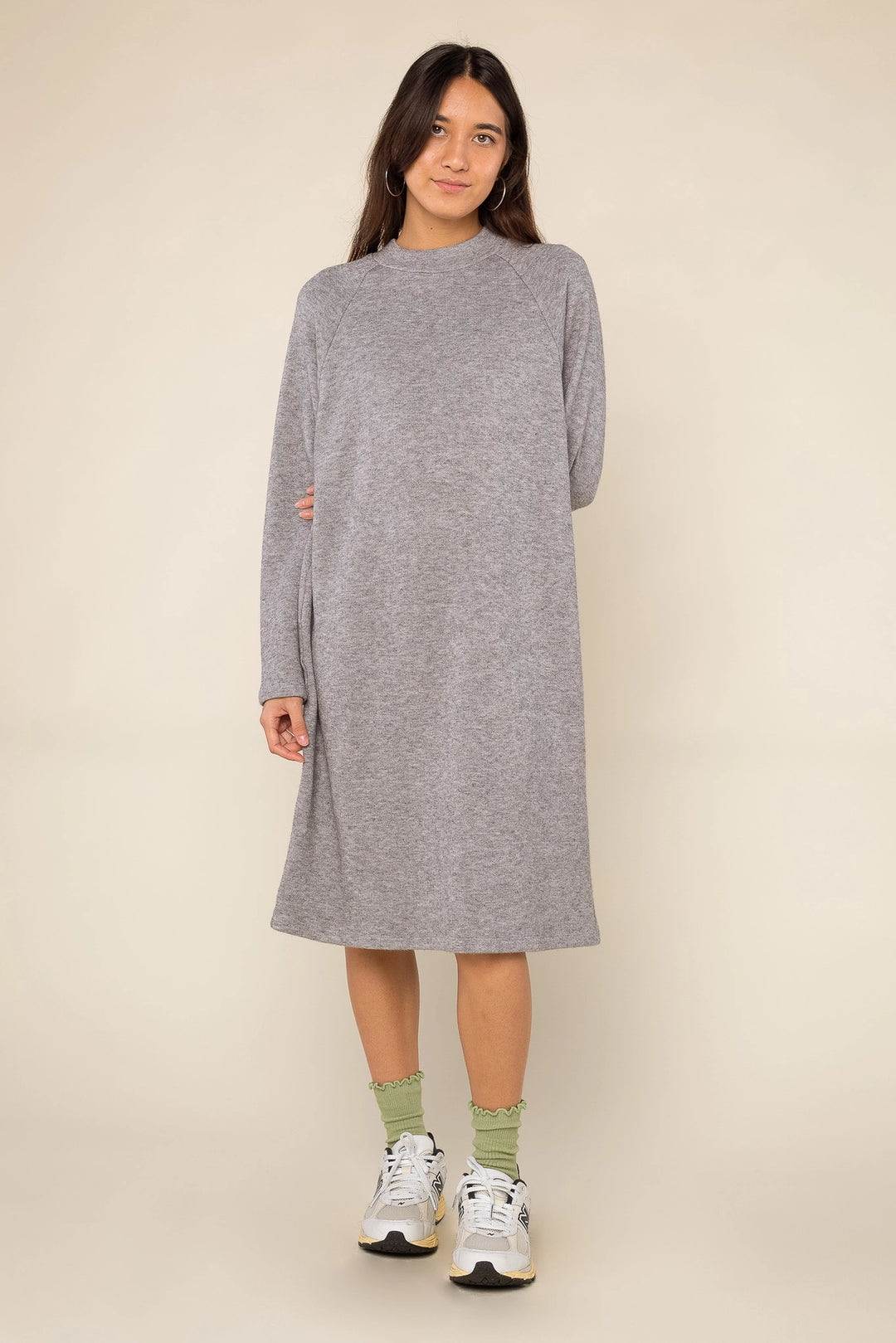 Brie Sweater Dress - Heather Grey