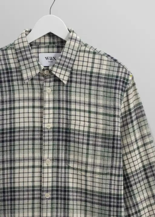 Shelly Flannel Shirt - Navy/ Green