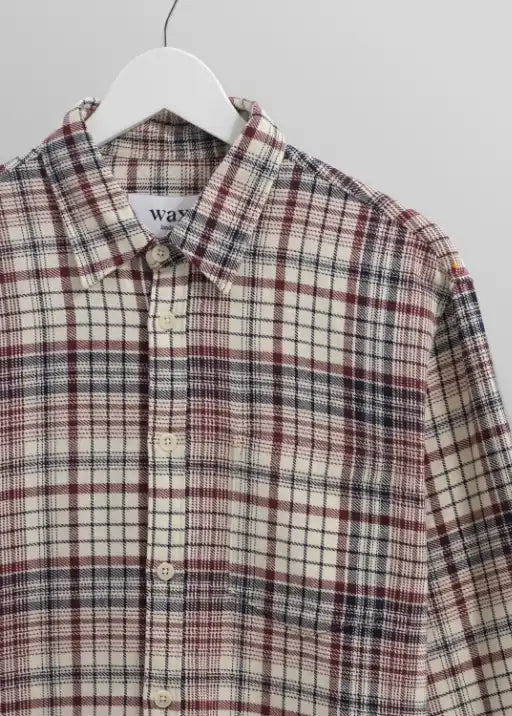 Shelly Flannel Shirt - Navy/ Red