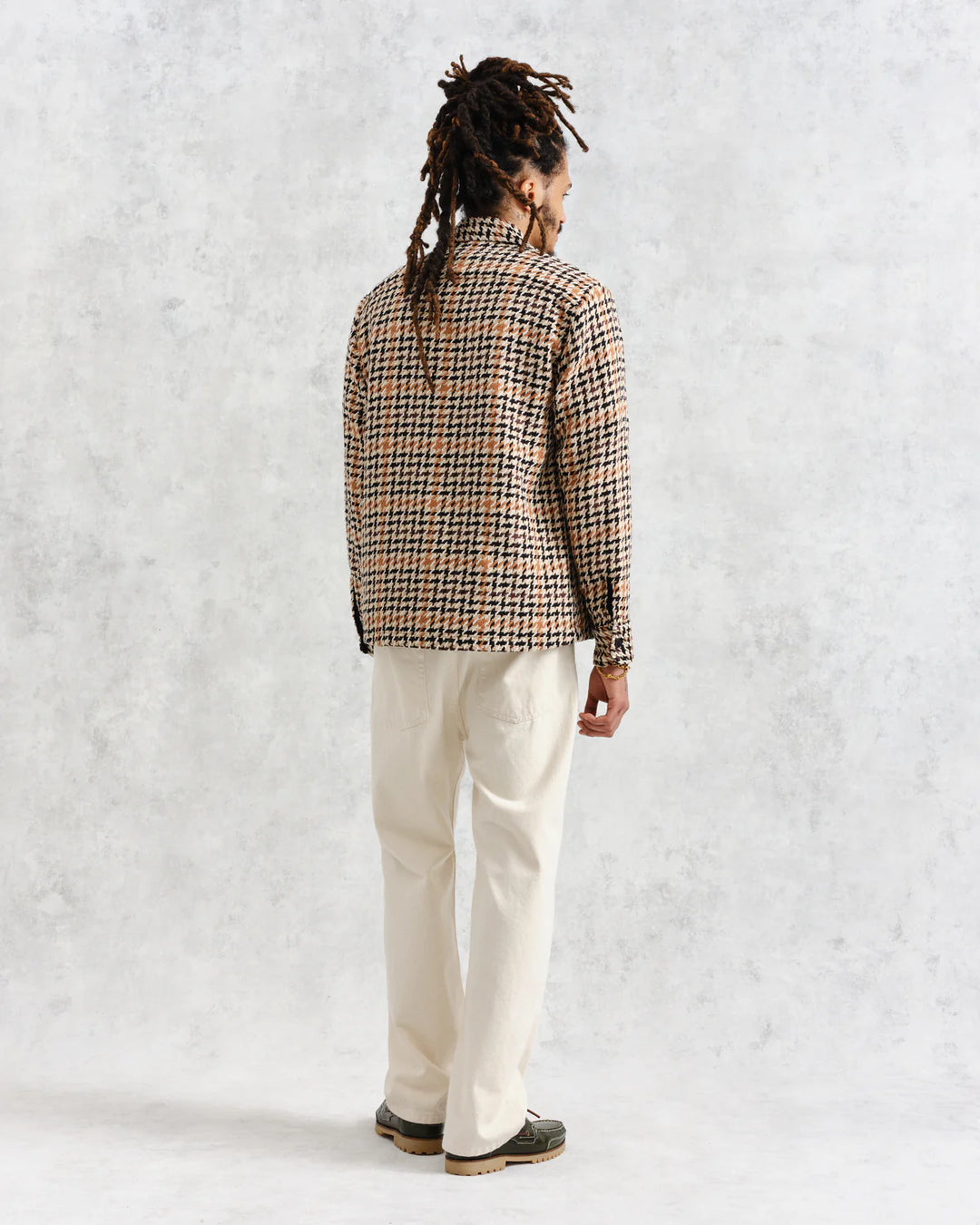 Whiting Overshirt - Houndstooth Weave