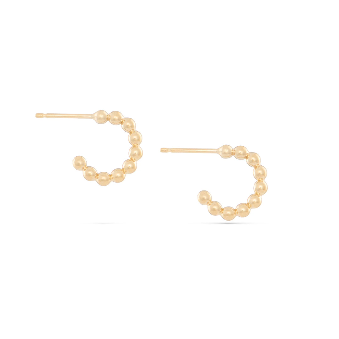 Lil Vesper Hoops - Gold